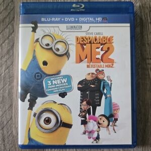 Despicable Me 2 Blu-ray + DVD Combo Pack Funny Family Movie Night
